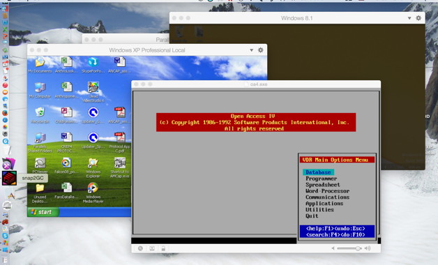 Retina Macbook running Windows and DOS