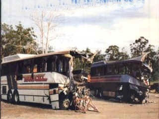 Buses involved in Kempsey crash