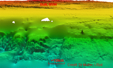 Bulli landslide -
        courtesy Dr Dietmar Muller, Sydney University